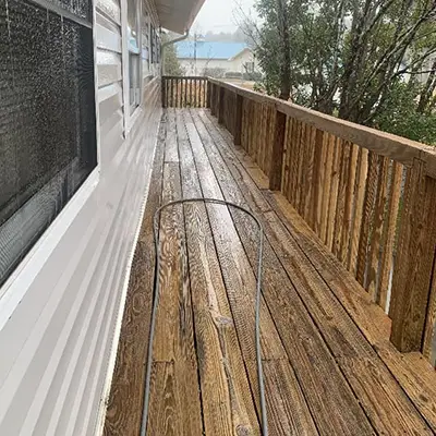 Deck and patio pressure washing in Columbia.