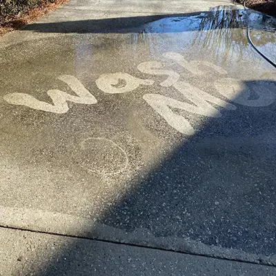 driveway pressure washing in columbia. Trinity Window Cleaning.